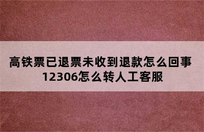 高铁票已退票未收到退款怎么回事 12306怎么转人工客服